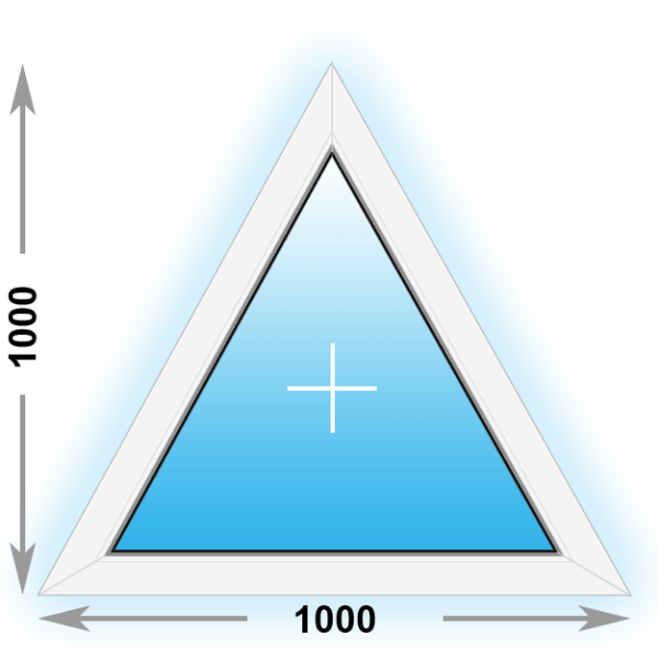 Готовое пластиковое окно Kbe двухстворчатое 1200х1000