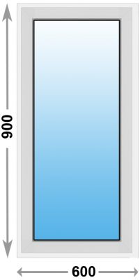 Алюминиевое окно Provedal глухое 600x900 (ШxВ)