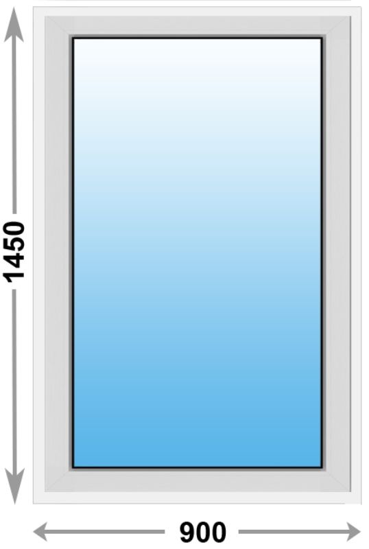 Алюминиевое окно Provedal глухое 900x1450