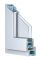 Пластиковое окно MELKE Lite 60 одностворчатое 700x1200, с однокамерным энергосберегающим стеклопакетом