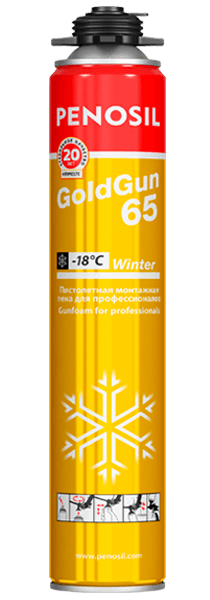 Монтажная профессиональная пена PENOSIL GoldGun 65 Зимняя