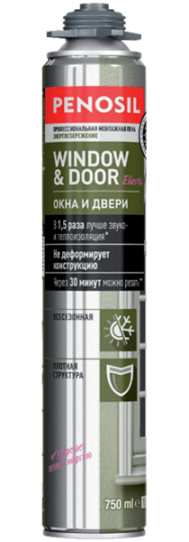 Монтажная профессиональная пена PENOSIL WINDOW & DOOR Elastic
