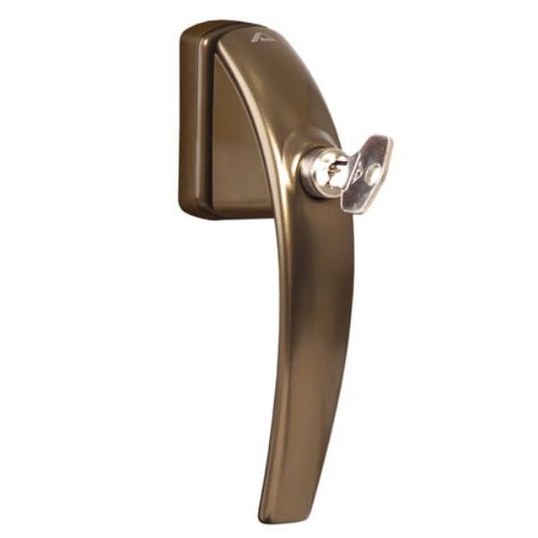 Ручка оконная SWING с ключом темная бронза штифт 37 мм