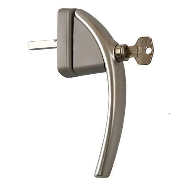 Ручка оконная SWING с ключом титан штифт 43 мм