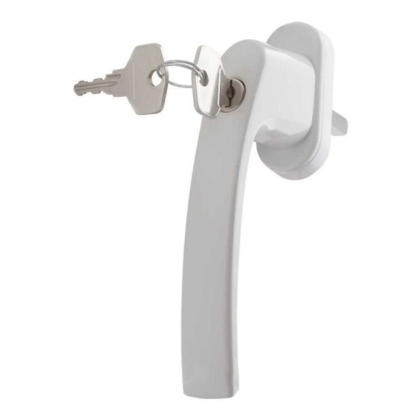 Ручка оконная PLUTON штифт - 35 мм белая