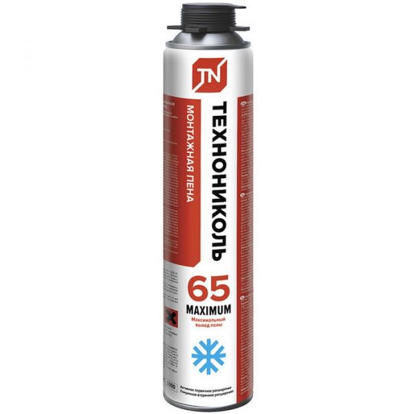 Монтажная профессиональная пена Технониколь 65 зима Maximum