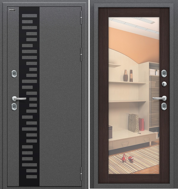 Металлическая дверь IzoTermo 110 Wenge