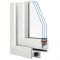 Пластиковое окно Veka WHS 72 одностворчатое 900x1100